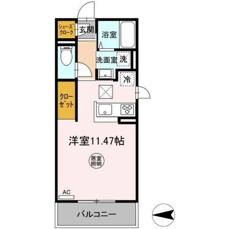 D-room夢　2号棟の物件間取画像